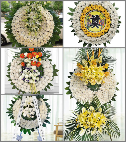河南南阳新野县施庵镇桥楼村花圈速递